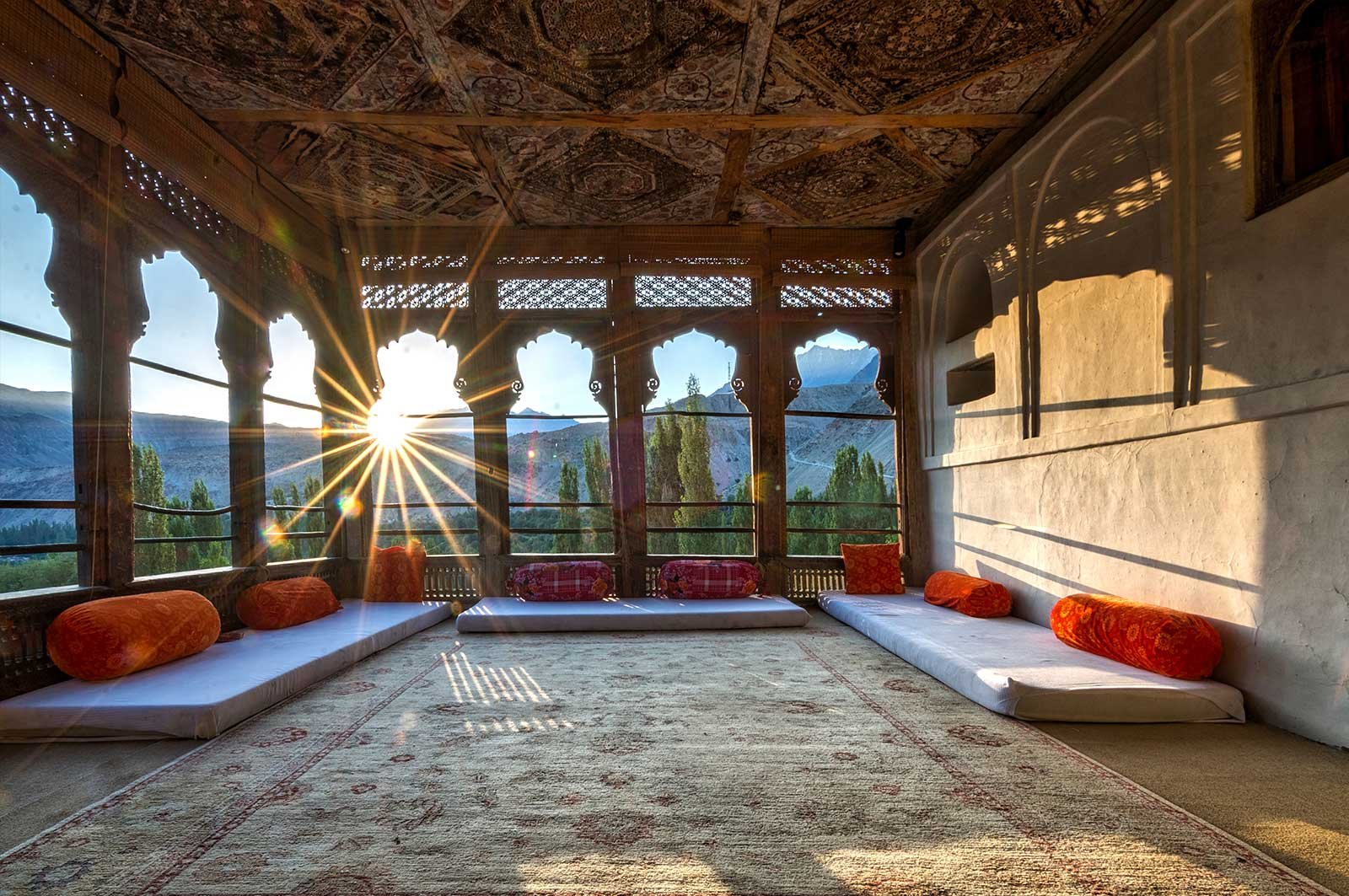 Serena fort residence khaplusitting area sunrise view