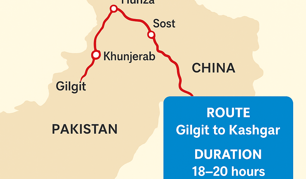 pakistan to china bus